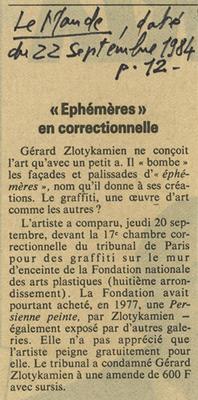 "Ephémères" en correctionnelle - Le Monde.