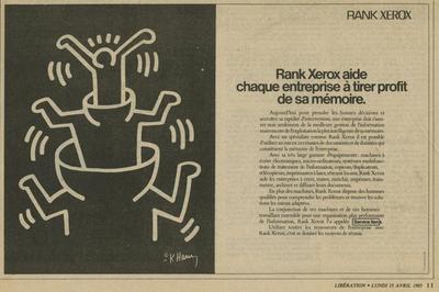 Rank Xerox Keith Haring - Libération