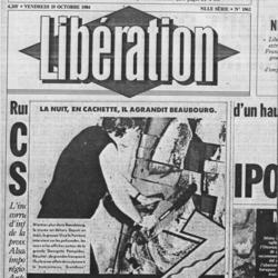 La nuit, en cachette, il agrandit Beaubourg - Libération.