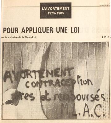 L'avortement - Le Monde