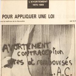 L'avortement - Le Monde