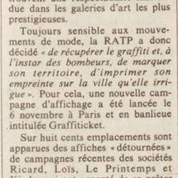 La RATP se lance dans les graffitis - Le Monde.