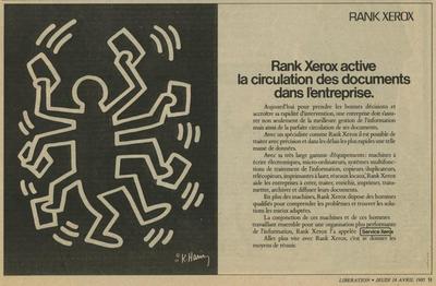 Rank Xerox Keith Haring - Libération