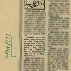 Annonce pochoirs - Libération
