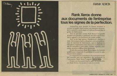 Rank Xerox Keith Haring - Libération