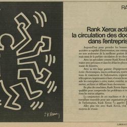 Rank Xerox Keith Haring - Libération