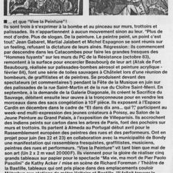 Et que "vive la peinture" !