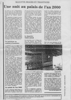 Une nuit au palais de l'an 2000 - Journal de Mayotte