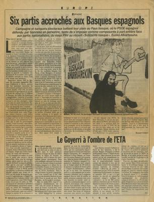 Six partis accrochés aux Basques espagnols - Libération