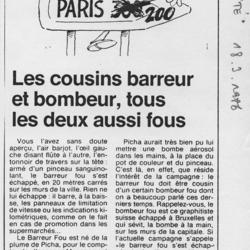 Le barreur fou s'est échappé - La Cité