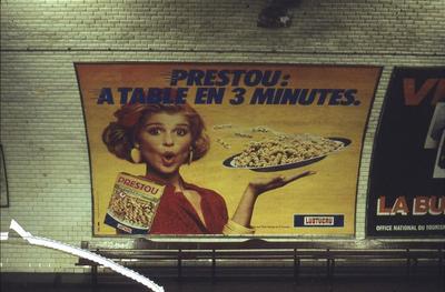 Affiche publicitaire. Paris, 1984.