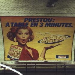 Affiche publicitaire. Paris, 1984.