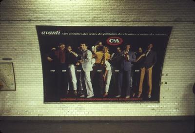 Affiche publicitaire. Paris, 1984.
