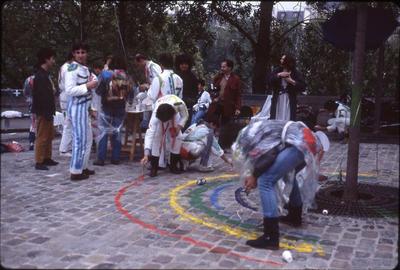 Intervention collective. Paris, 1984.
